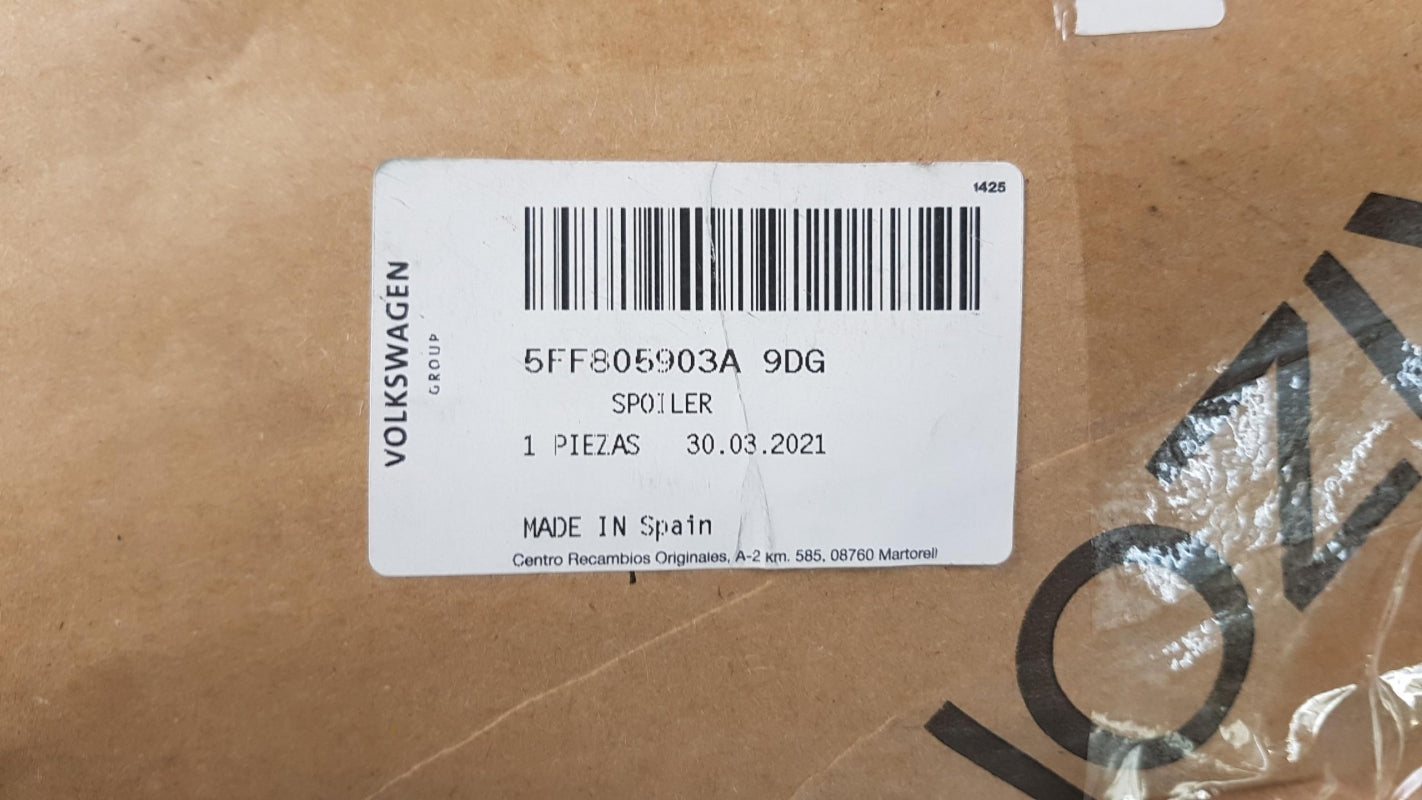 Original OE Volkswagen Spoiler 5FF805903A9DG