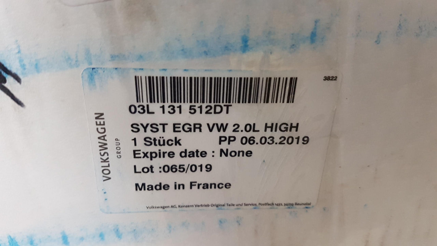 Original OE Volkswagen AGR Kühler 03L131512DT