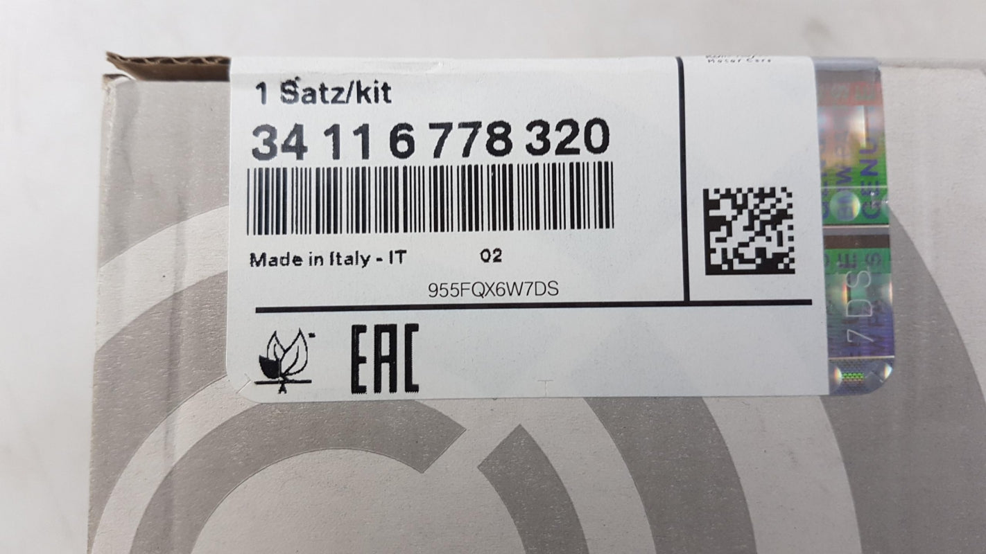 Original MINI R50 R53 R55 R56 R57 R58 Bremsbeläge Vorne asbestfrei 34116778320