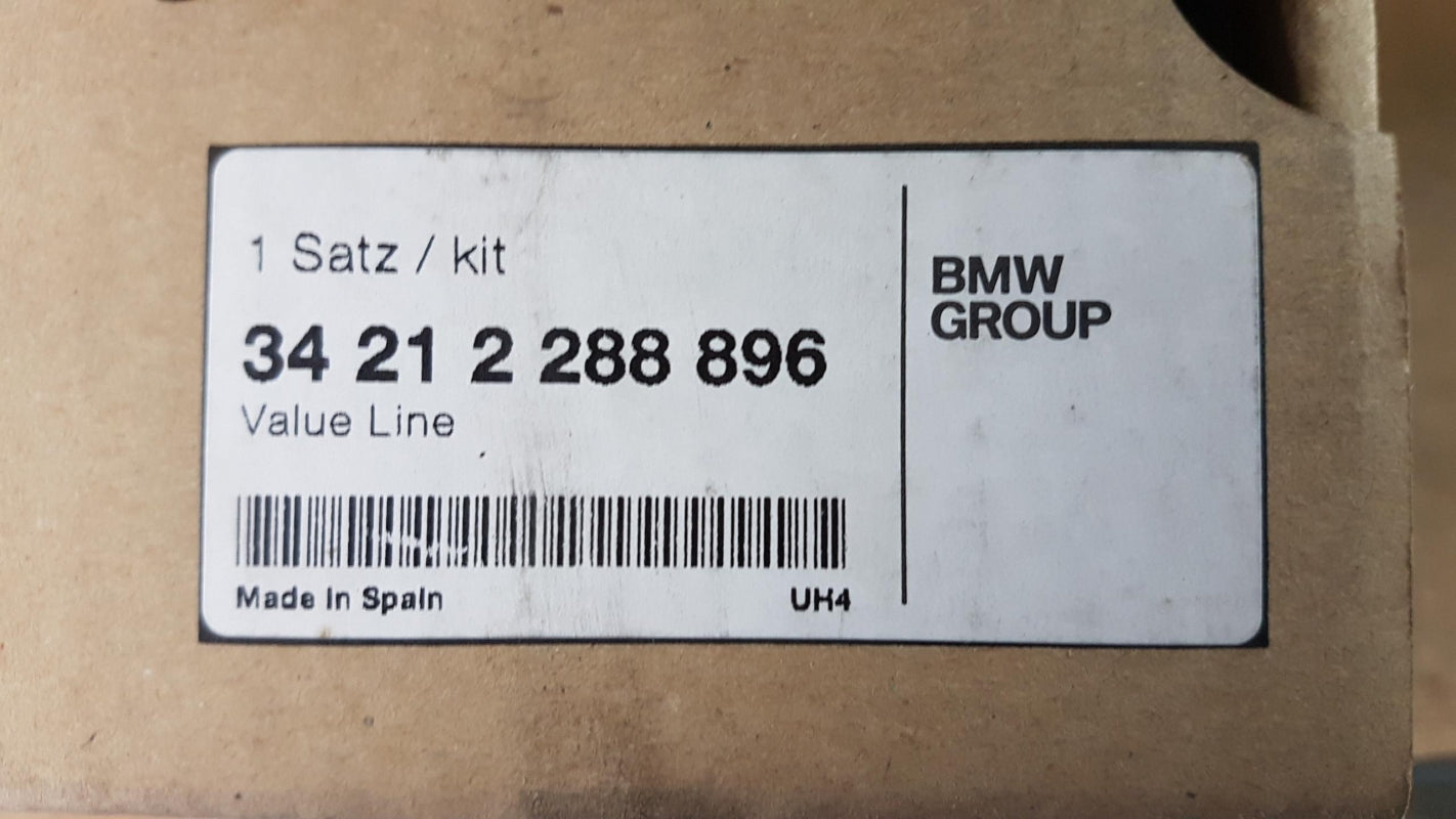 Original BMW 3' E90 E91 E92 Bremsbeläge mit Bremsbelagfühler Hinten 34212288896