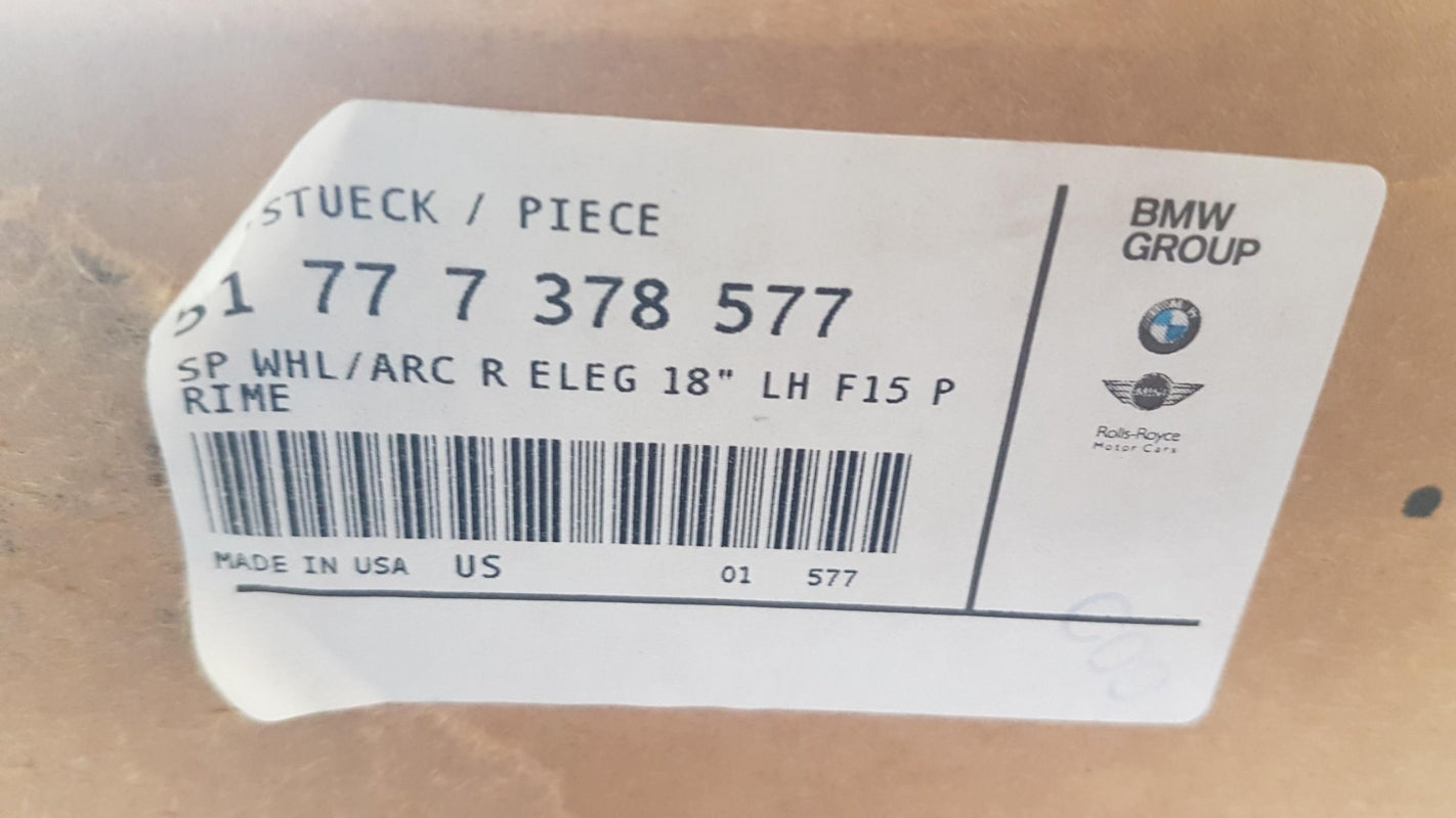 Original BMW X5 F15 Radlauf Blende grundiert hinten links 51777378577