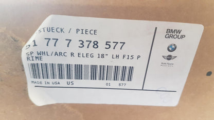 Original BMW X5 F15 Radlauf Blende grundiert hinten links 51777378577