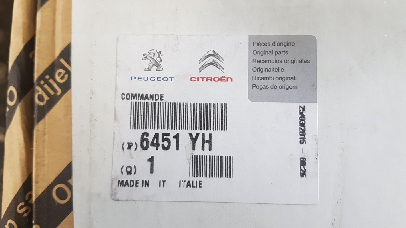 Original PEUGEOT Boxer 3 CITROEN Relay 3 Heizung Bedienelement Klima 6451YH