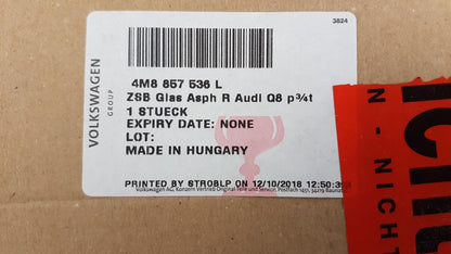 Original AUDI Q8 Spiegelglas (aspharish-weitwinkel) beheizbar Rechts 4M8857536L