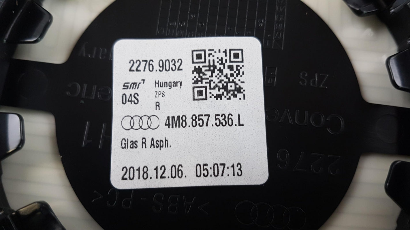 Original AUDI Q8 Spiegelglas (aspharish-weitwinkel) beheizbar Rechts 4M8857536L