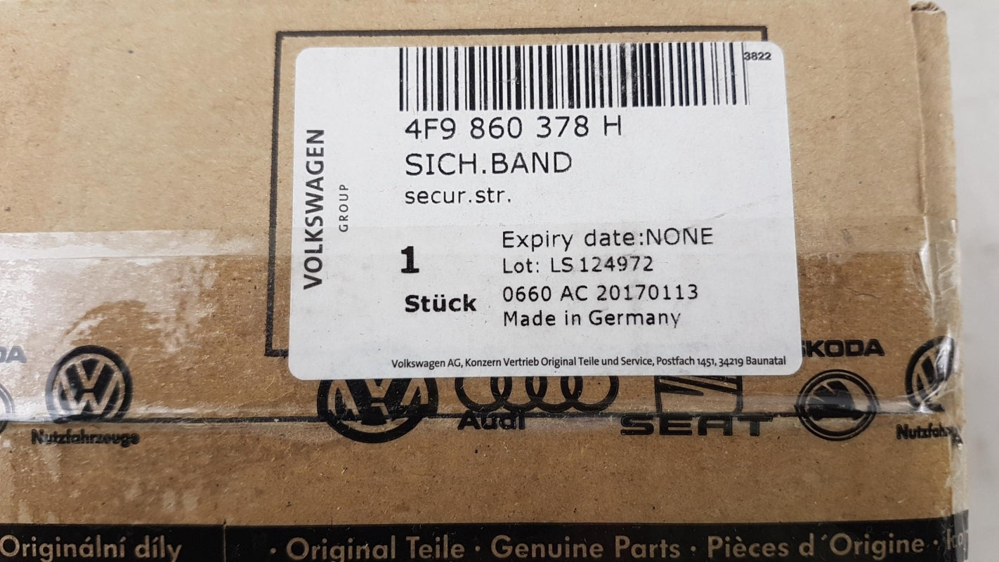 Original SKODA Superb II (3T) AUDI A3 III (8V) Gepäcksicherungsgurt 4F9860378H