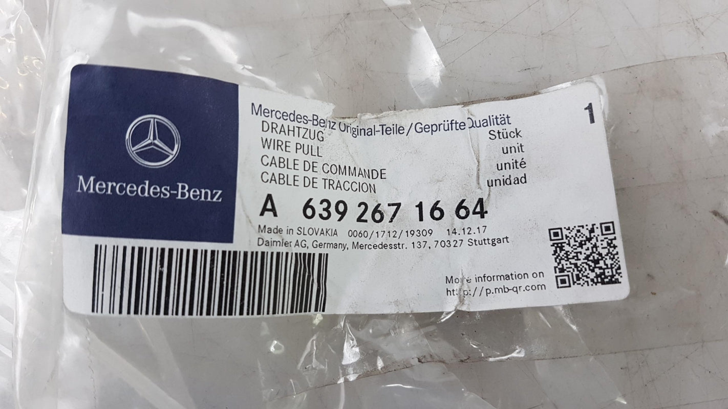 Original OE MERCEDES-BENZ Schaltgetriebe Seilzug A6392671664