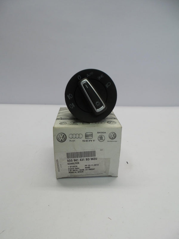 Original VW Golf Tiguan Touran light multiple switch black aluminum 5G0941431BDWZU 