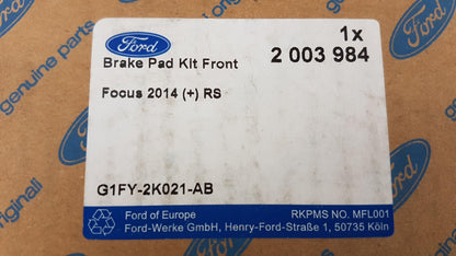 Original FORD Focus C346 MK3 Bremsbeläge Vorne 2003984