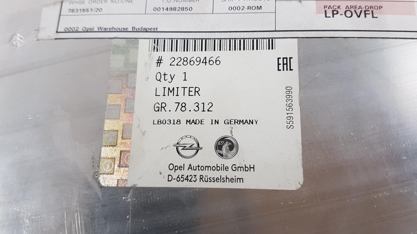 Original OPEL Insignia-A Stoßstangenträger Querträger vorne 22869466