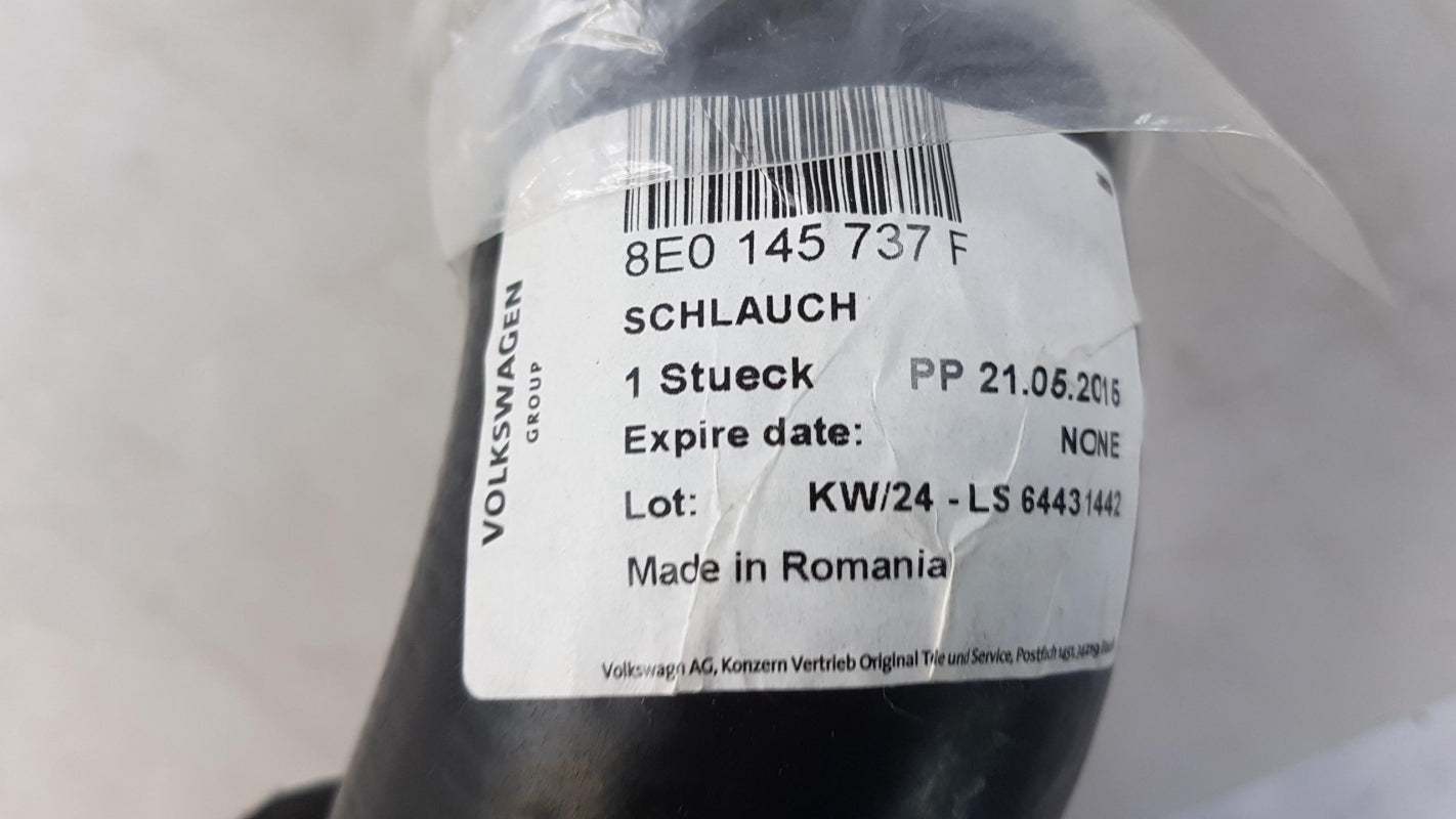 Original AUDI A4 (B7/8E) 2005-2008 Ladeluftschlauch Druckschlauch 8E0145737F