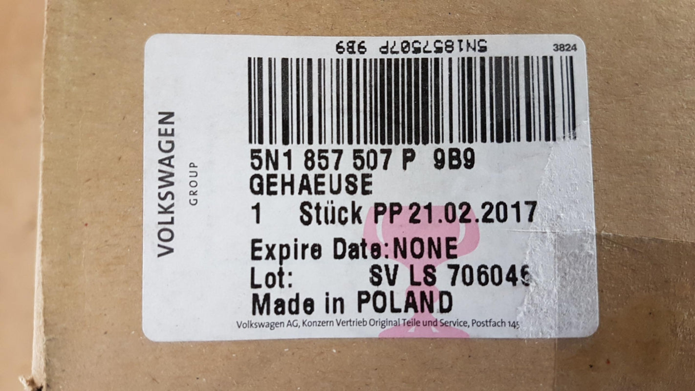 Original VW Tiguan I Außenspiegel Gehäuse beheizt elektr. links 5N1857507P9B9