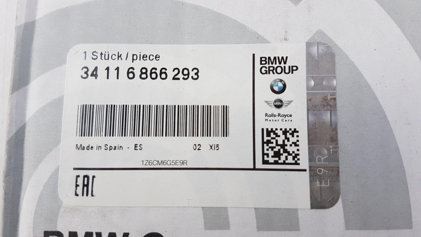 Original BMW i3 Bremsscheibe (1 Stück) Belüftet 280X20 Vorne 34116866293
