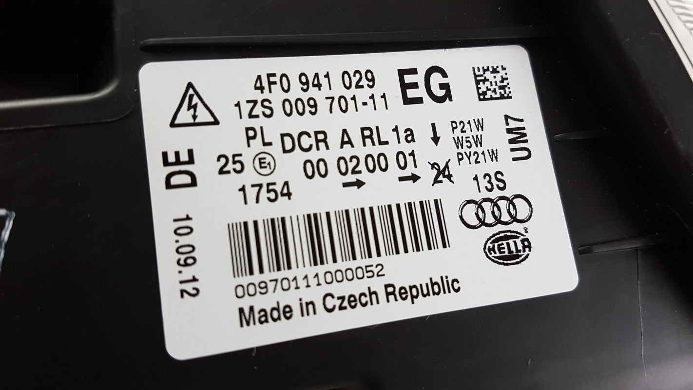 Original AUDI A6 Scheinwerfer mit lampe links nur für Rechtsverkehr 4F0941029EG