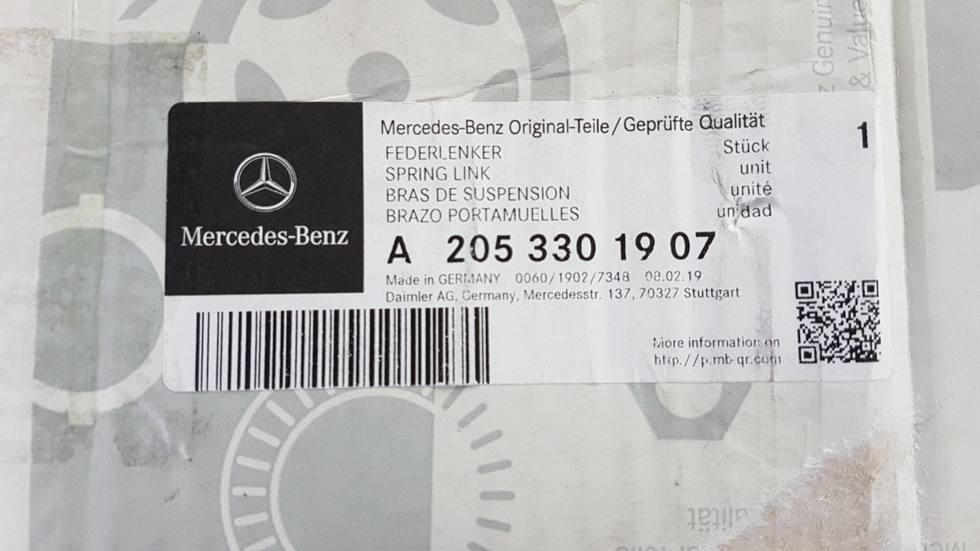 Original MB C-Klasse W205 E-Klasse W213 Querlenker Vorne Links A2053301907