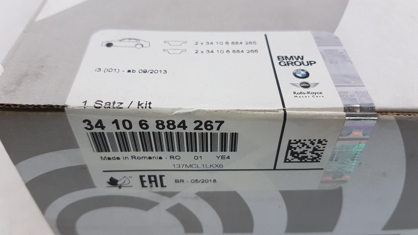 Original BMW Bremsbeläge Satz 34106884267