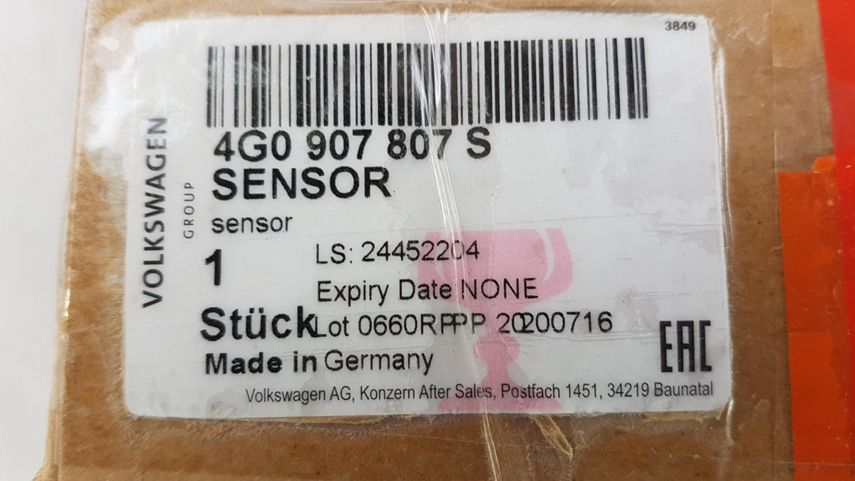 Original AUDI A6 (C7) A7 NOx-Sensor Lambdasonde 5-polig Vorne 3.0 TDi 4G0907807S