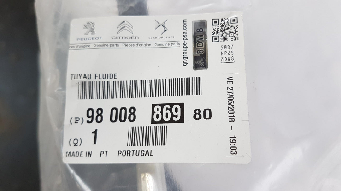 Original PEUGEOT 207 Klimaanlage Druckleitung 9800886980