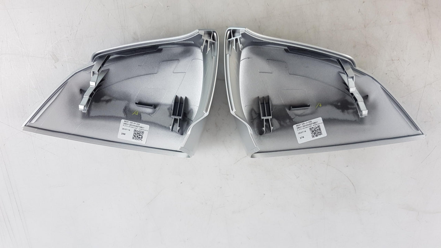 Original SEAT Ateca 2016-2021 Spiegelkappen 2 Stück Silber 575072530Z76