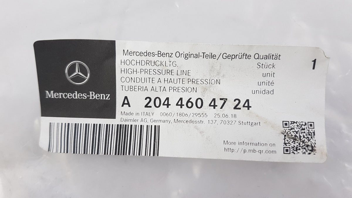 Original OE MERCEDES-BENZ Lenkung Hydraulikschlauch A2044604724