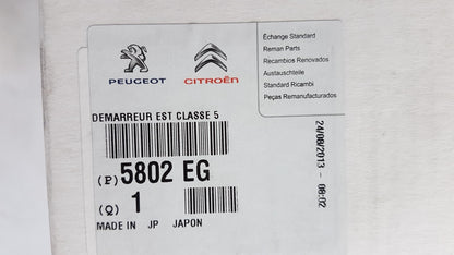 Original PEUGEOT 107 206 307 CITROEN Berlingo C1 C2 C3 C4 Anlasser 5802EG