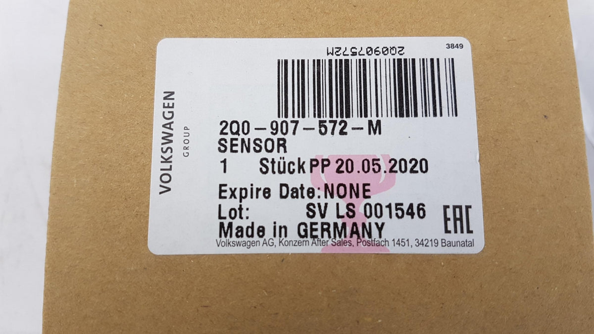 Original VW Tiguan II (AD/BW) SEAT Ibiza V (6F/KJ1) Radarsensor 2Q0907572M