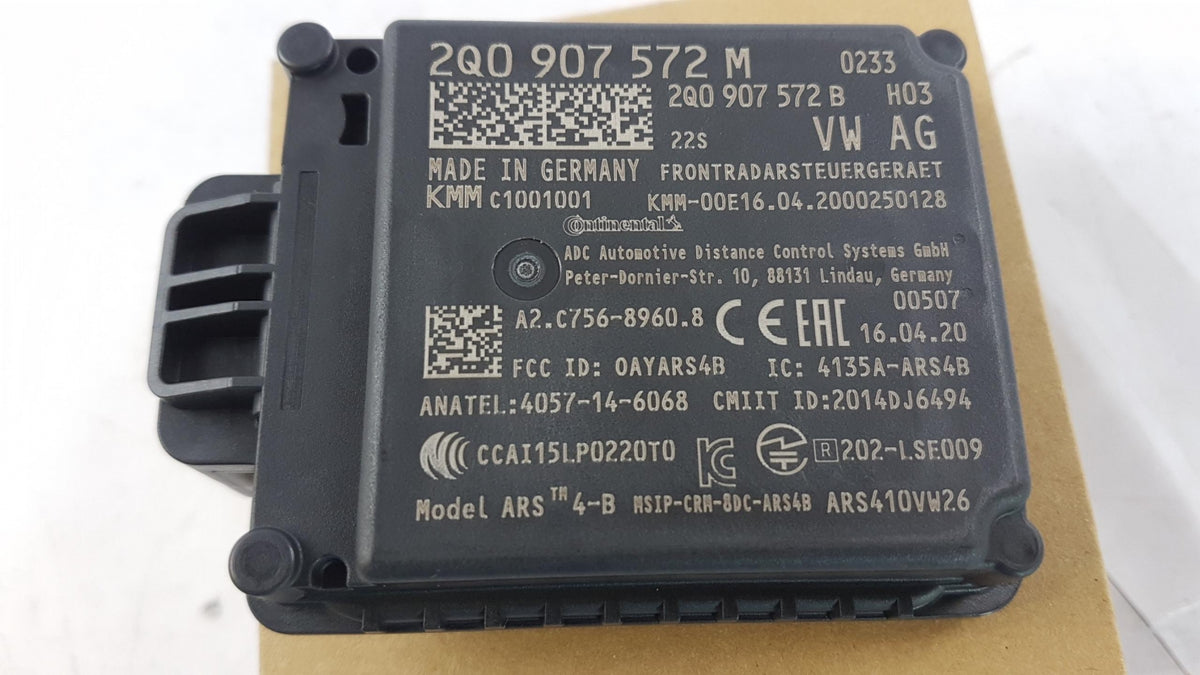 Original VW Tiguan II (AD/BW) SEAT Ibiza V (6F/KJ1) Radarsensor 2Q0907572M
