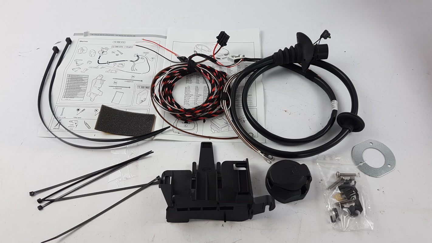 Original OPEL Meriva-B Anhängerkupplung Elektrosatz 13-polig 13390573