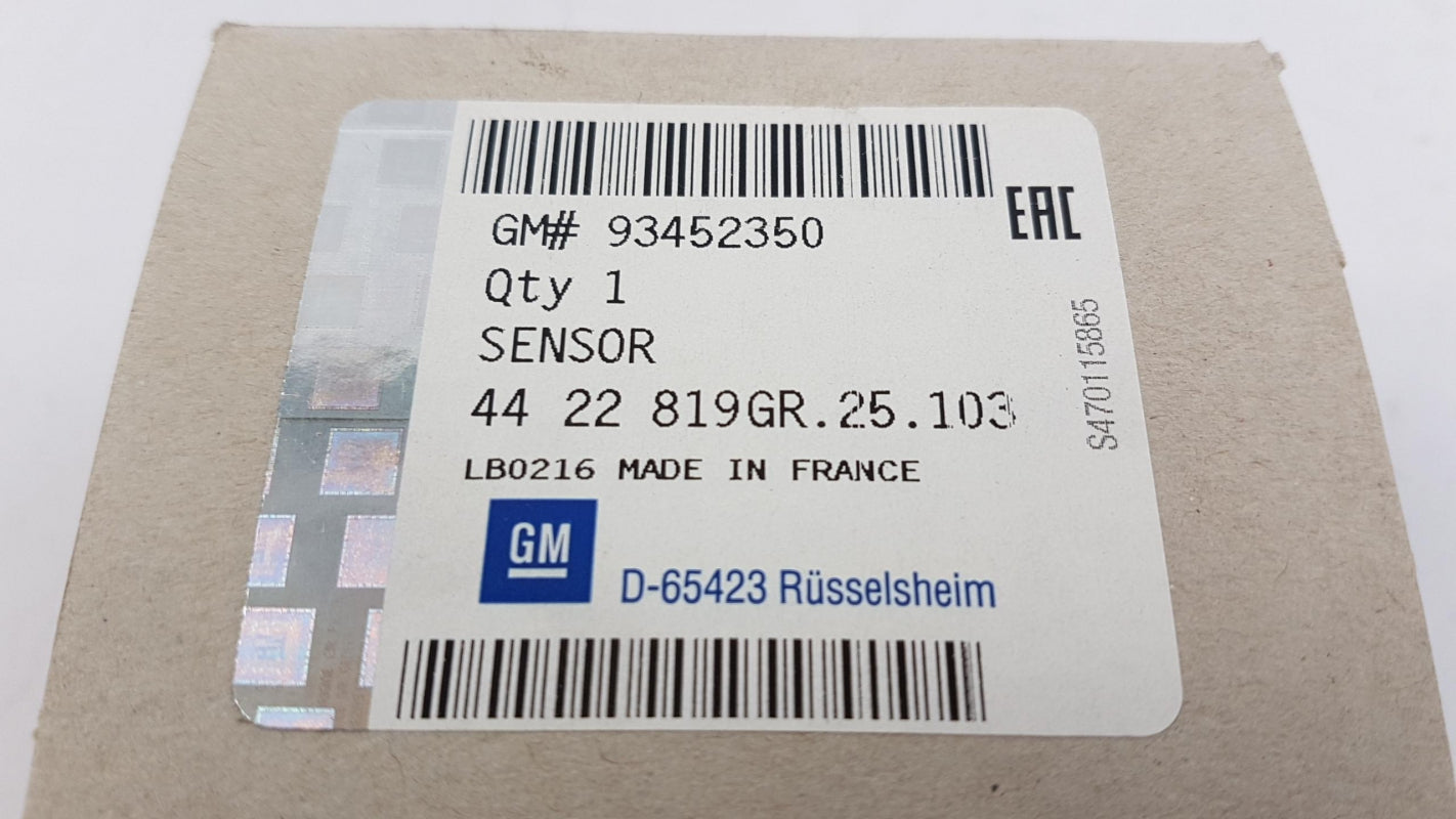 Original OPEL Vivaro-B Regensensor 93452350