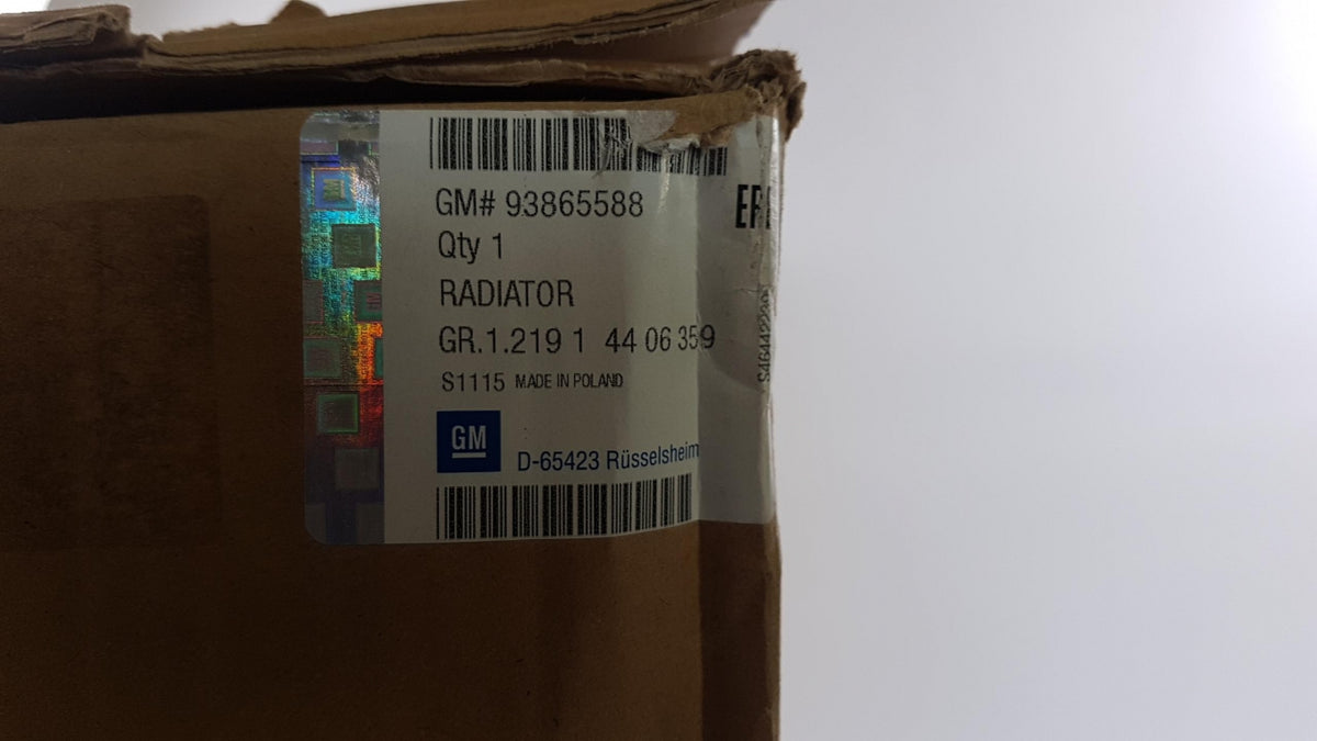 Original OE OPEL Wasserkühler 93865588