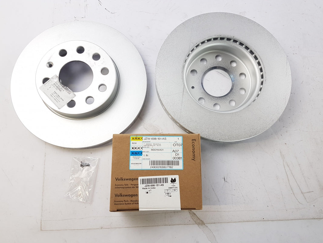 Original VW Golf VII Bremssatz (2 Scheiben, 4 Beläge) JZW698302AP