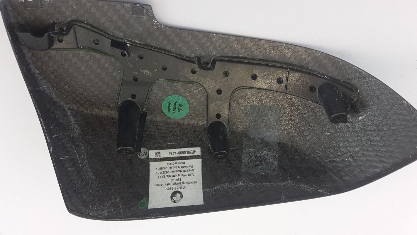 Original BMW 1' 2' 3' Außenspiegelkappe M Performance Carbon Links 51162211905