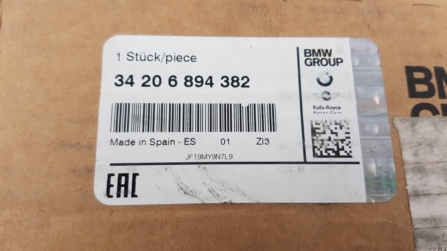 Original BMW 3' F30 4' F32 F36 1x Bremsscheibe Leichtbau Belüftet 34206894382