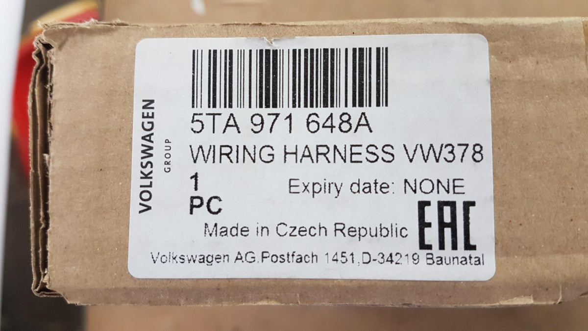 Original VW Touran 5T Adapterkabelbaum für Panorama-Schiebedach 5TA971648A