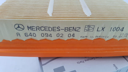 Original MERCEDES-BENZ W169 W245 Motor Luftfiltereinsatz A6400940204