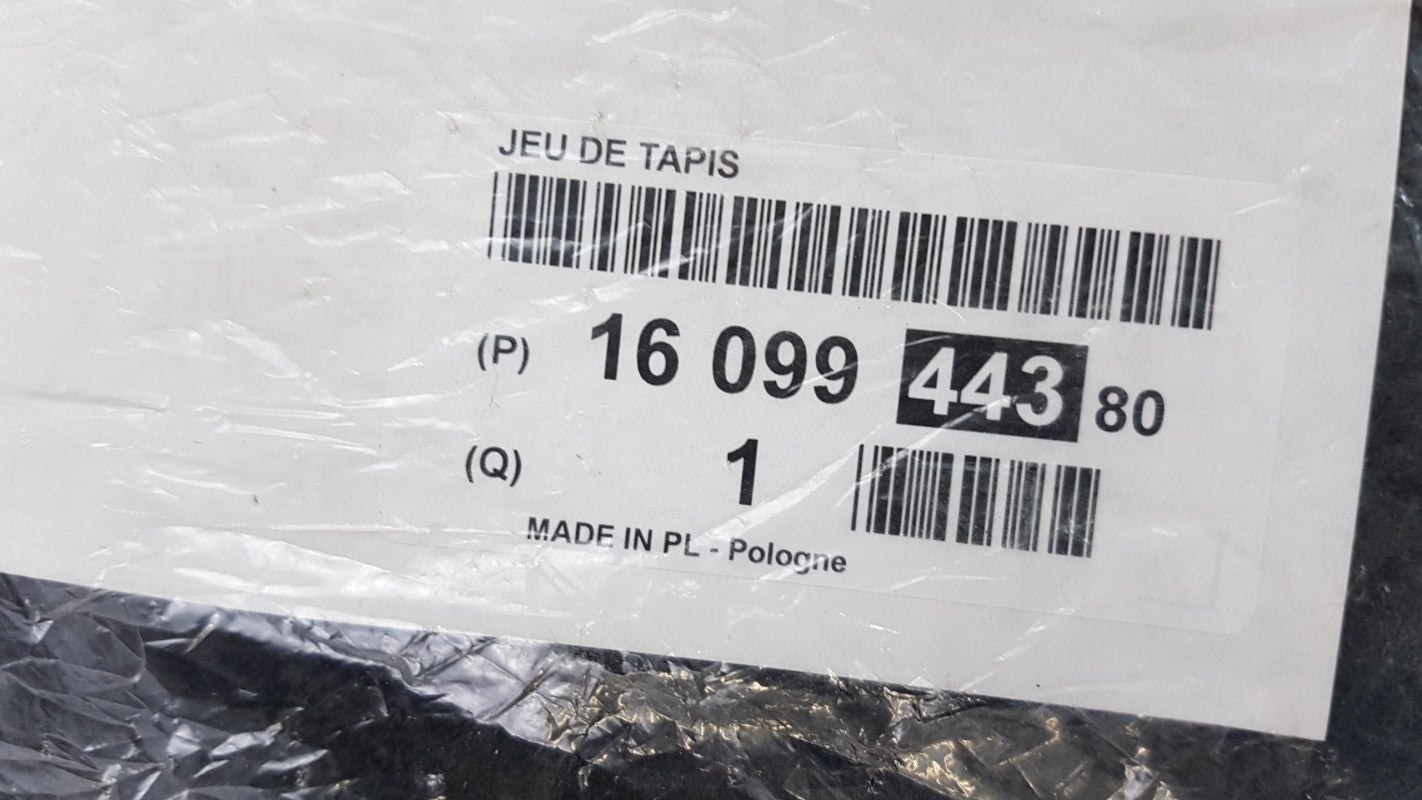 Original OE Peugeot Fußmattensatz 1609944380