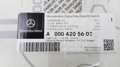 Original MERCEDES-BENZ W213 C238 A238 Bremsbeläge Bremsklötze hinten A0004205602
