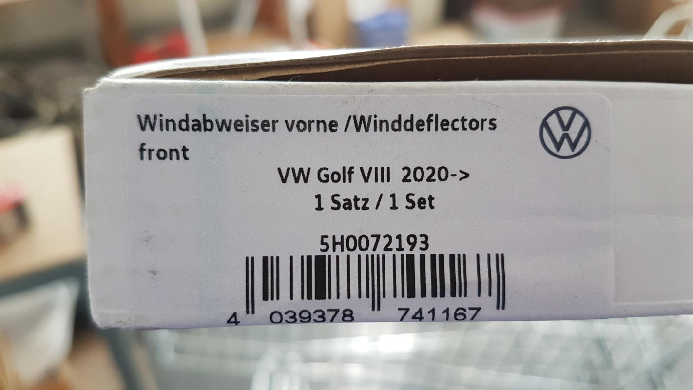 Original VOLKSWAGEN Golf 8 (Mk8, CD1) Windabweiser 2 Stück Vorne 5H0072193