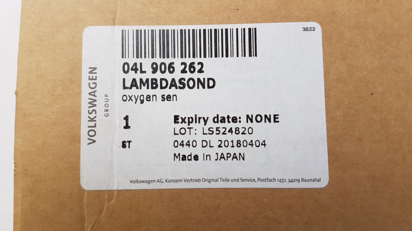 Original OE Volkswagen Lambdasonde 04L906262