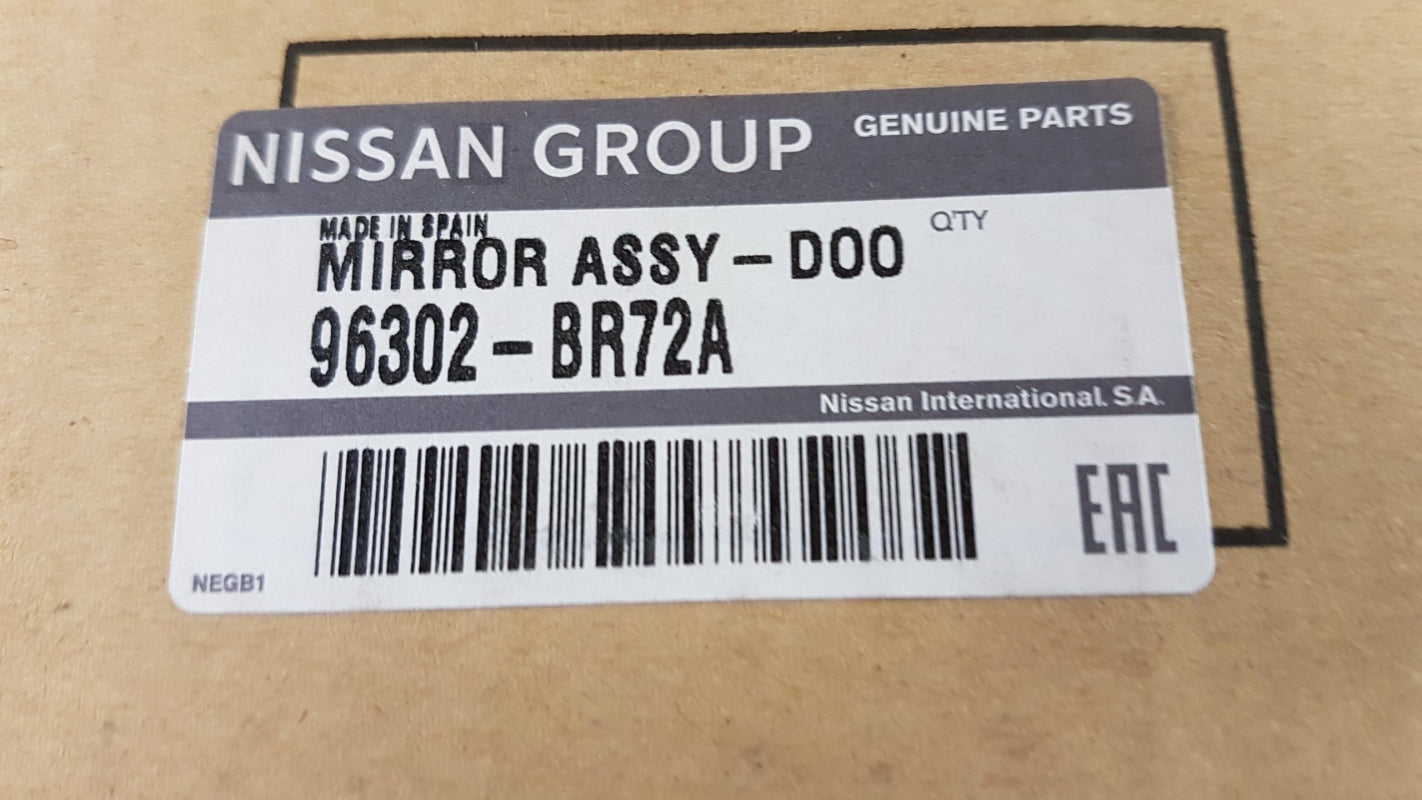 Original NISSAN Qashqai 2006-2013 Spiegelglas Außenspiegel Links 96302BR72A