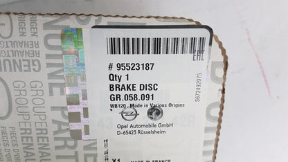 Original OPEL Vivaro Bremsscheibe (1 Stück) hinten 95523187