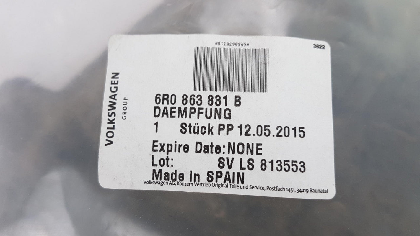 Original OE Volkswagen Motorraumdämmung 6R0863831B