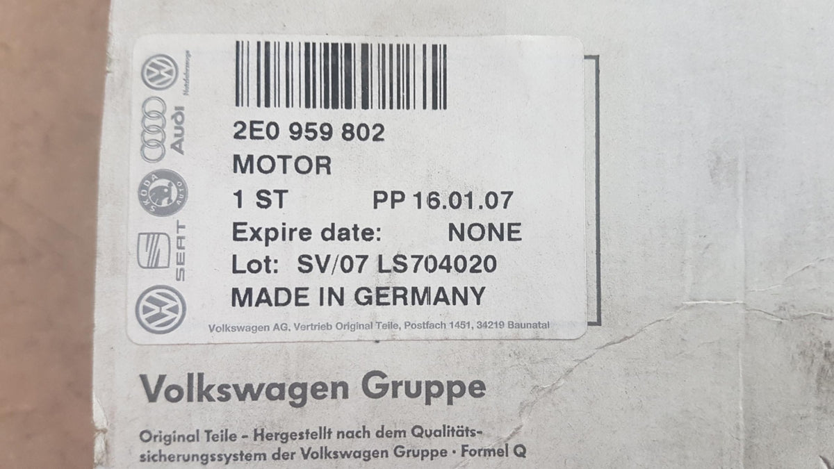 Original OE Volkswagen Fensterhebermotor 2E0959802
