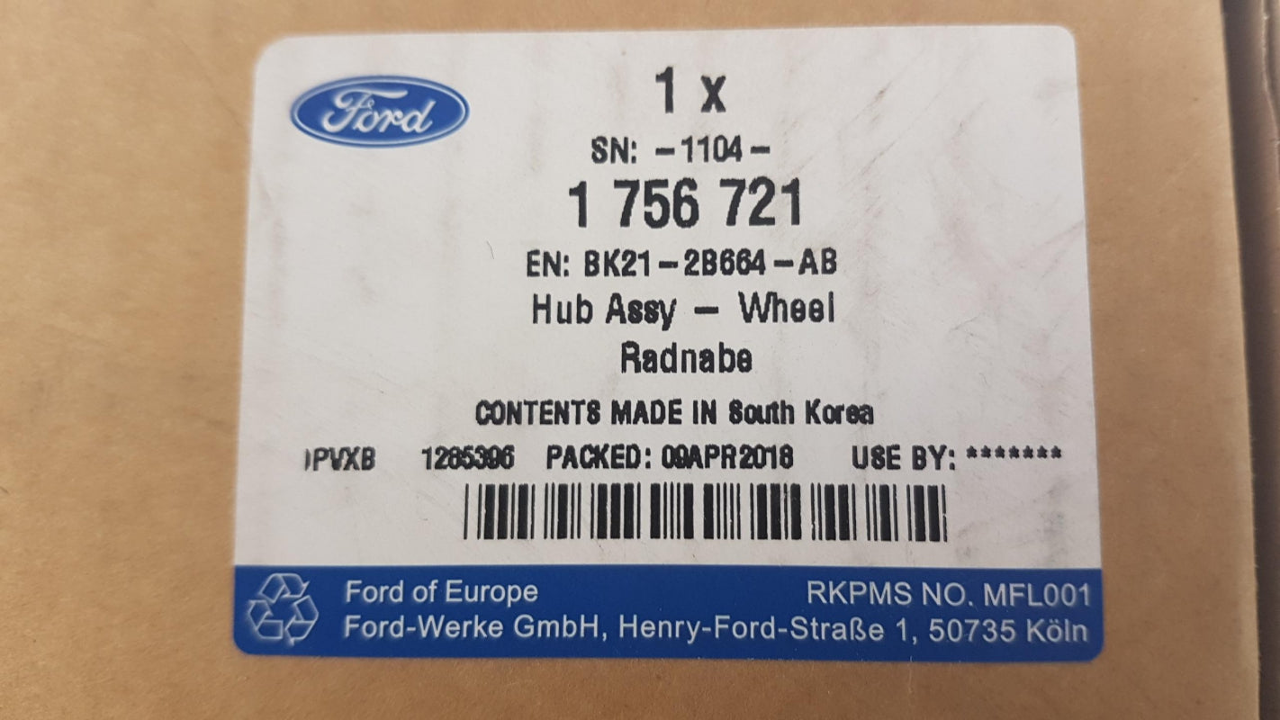 Original OE FORD Radlagersatz 1756721