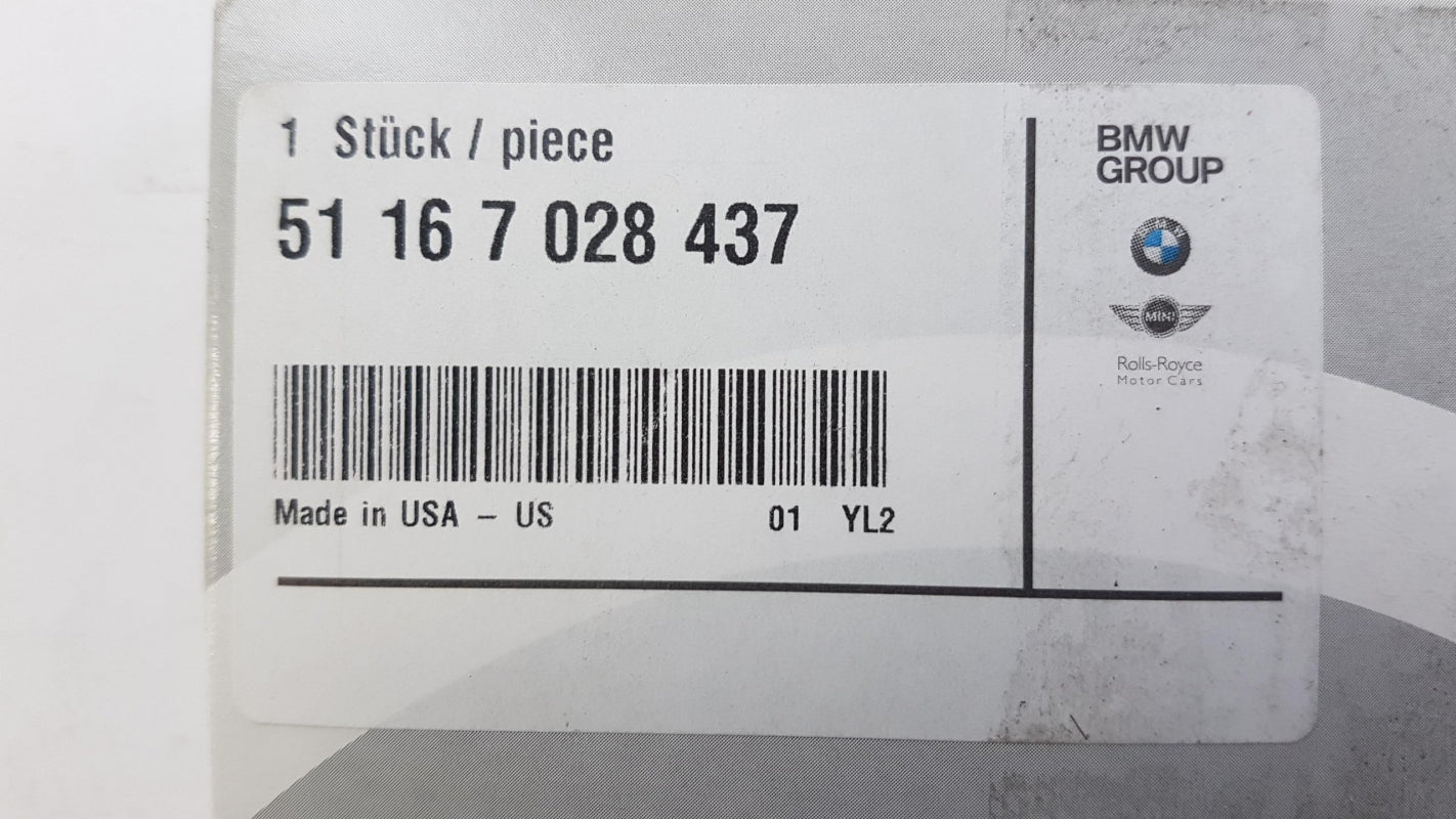 Original BMW 7' E65 E66 E67 Spiegelglas beheizt Weitwinkel Links 51167028437