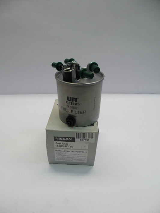 Original NISSAN Qashqai NV200 Kraftstofffilter Dieselfilter 63/78KW 16400JX52A