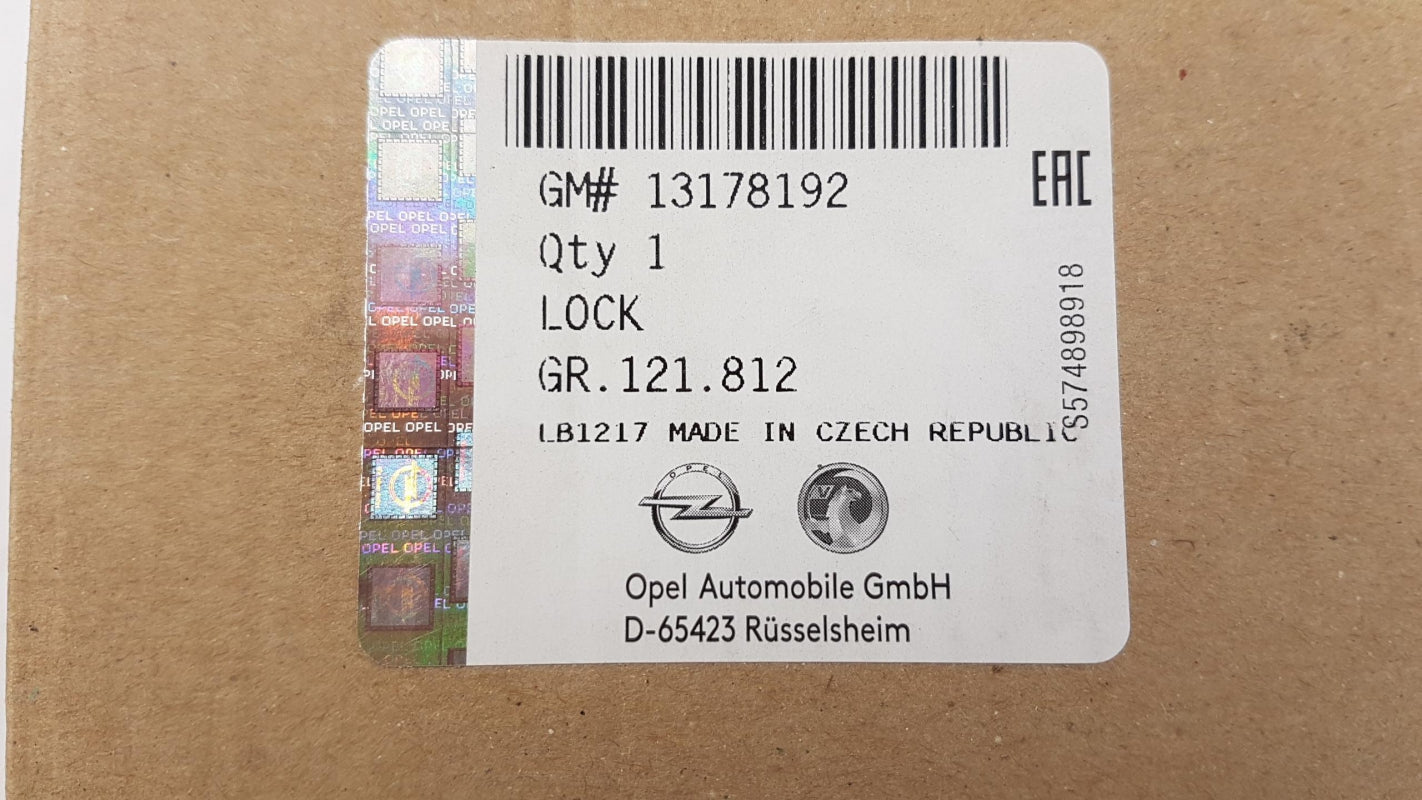 Original OE OPEL Heckklappenschloss 13178192