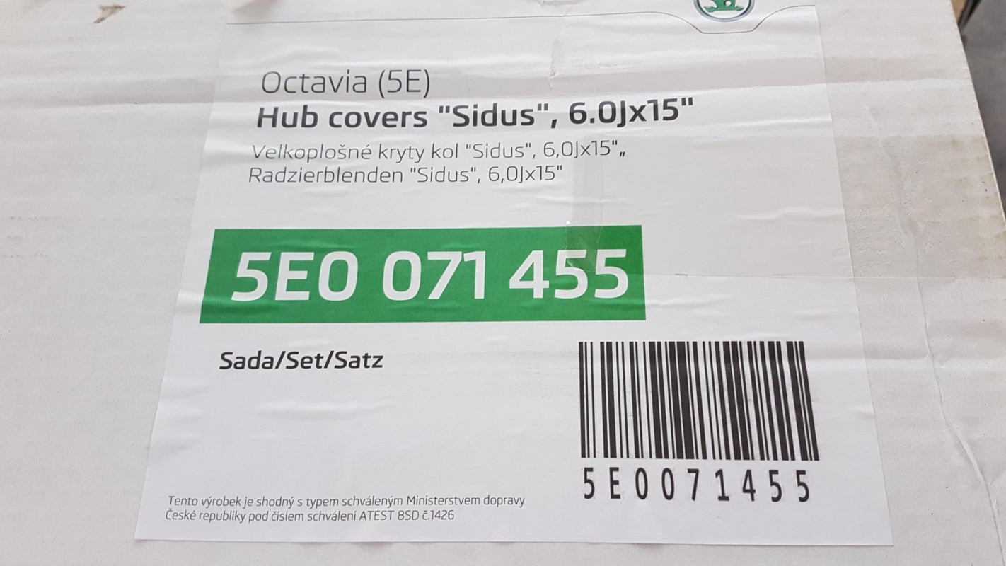 Original OE Volkswagen Radkappe 5E0071455