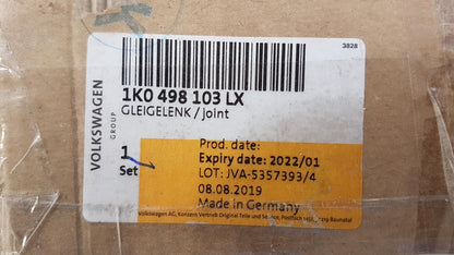 Original OE Volkswagen Antriebswelle Gelenksatz 1K0498103LX