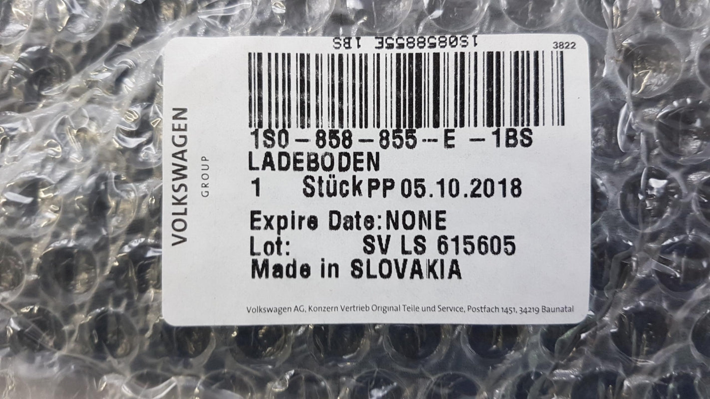 Original OE Volkswagen Koffer Boden 1S0858855E1BS